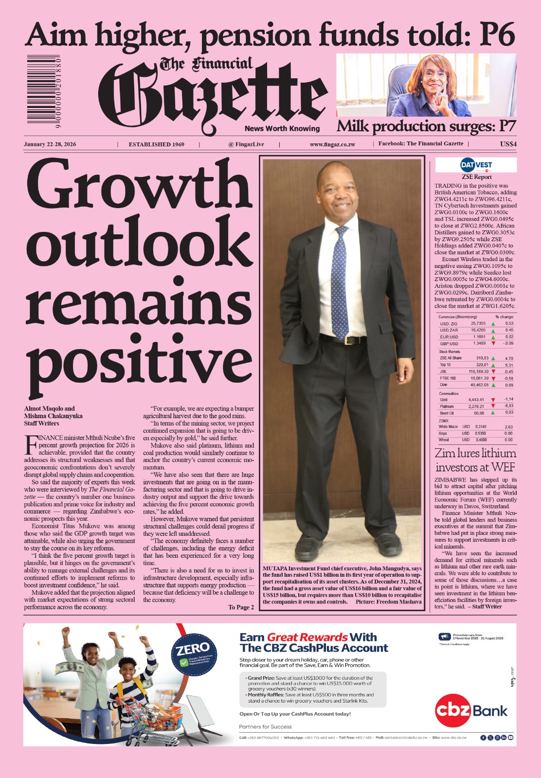 Thursday 22 January 2026